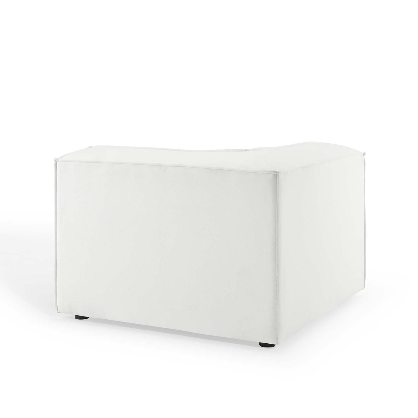 Restore Sectional Sofa Corner Chair, Fabric, White, 18638