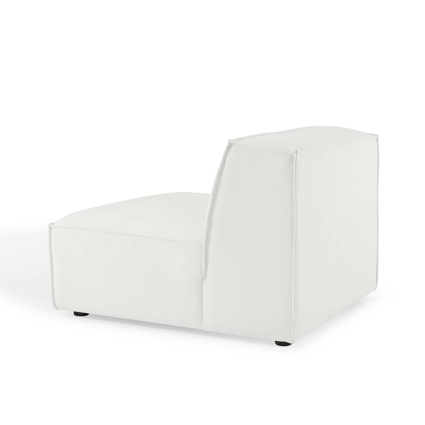 Restore Sectional Sofa Armless Chair, Fabric, White, 18640