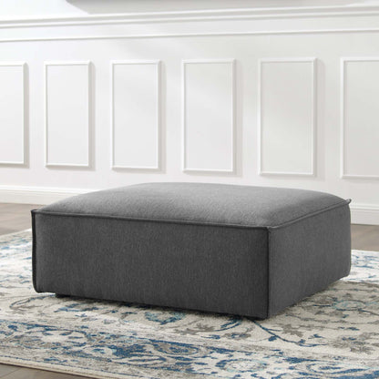Restore Ottoman, Fabric, Dark Grey Gray, 18641