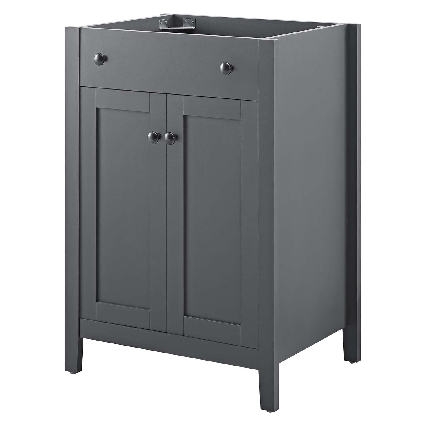 Nantucket 24" Bathroom Vanity Cabinet (Sink Basin Not Included), Wood, Grey Gray, 18646
