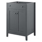 Nantucket 24" Bathroom Vanity Cabinet (Sink Basin Not Included), Wood, Grey Gray, 18646