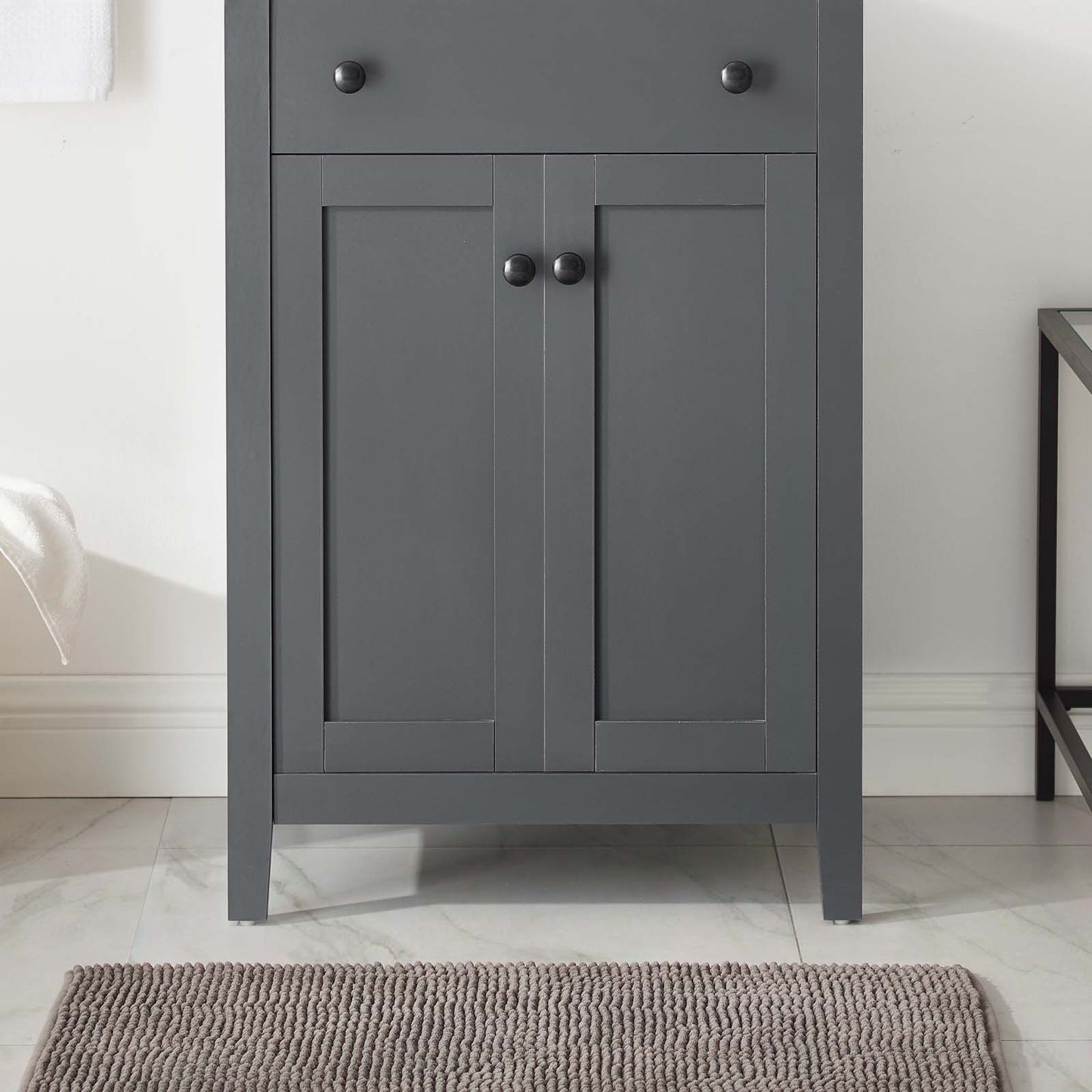 Nantucket 24" Bathroom Vanity Cabinet (Sink Basin Not Included), Wood, Grey Gray, 18646