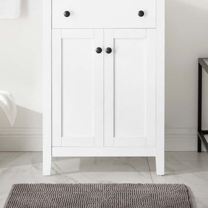 Nantucket 24" Bathroom Vanity Cabinet (Sink Basin Not Included), Wood, White, 18647
