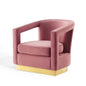 Frolick Performance Velvet Armchair, Velvet, Pink, 18687