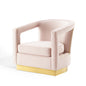 Frolick Performance Velvet Armchair, Velvet, Pink, 18691
