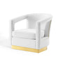 Frolick Performance Velvet Armchair, Velvet, White, 18692