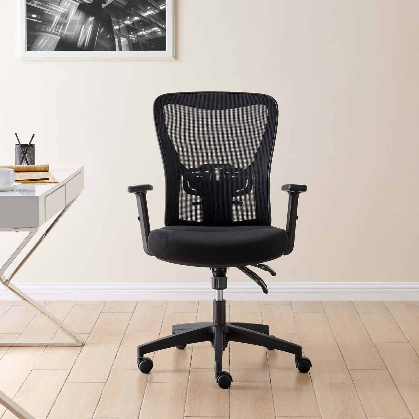 Define Mesh Office Chair, Fabric, Black, 18725