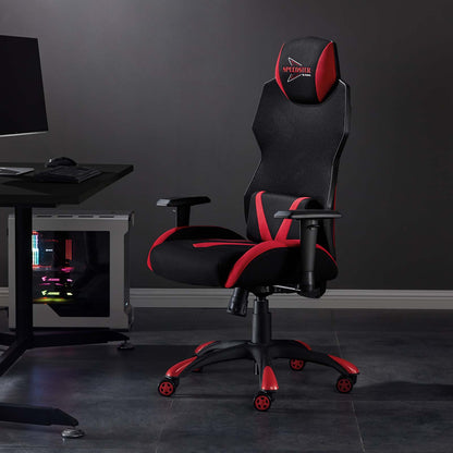 Speedster Mesh Gaming Computer Chair, Black Red, 18726