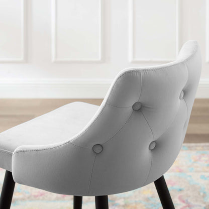 Adorn Performance Velvet Counter Stool, Velvet, Light Grey Gray, 18758