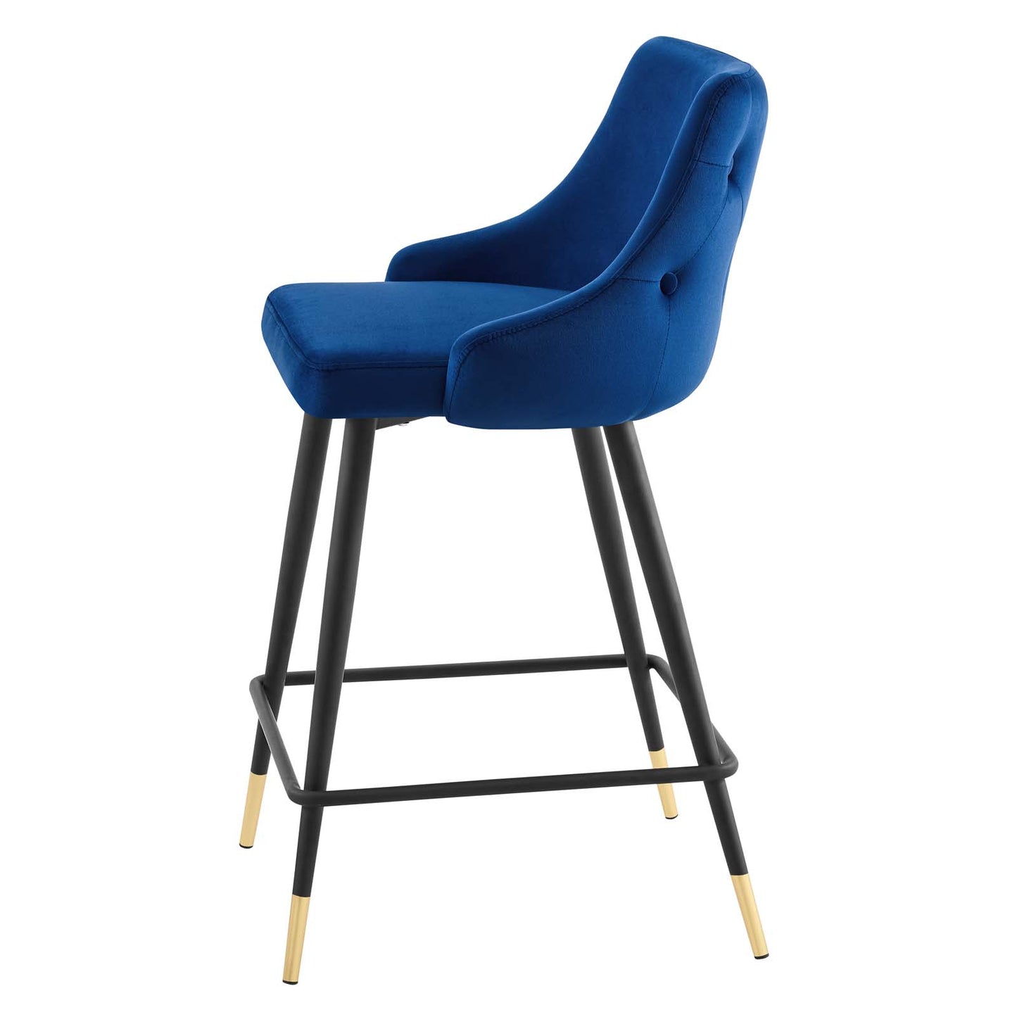 Adorn Performance Velvet Counter Stool, Velvet, Blue Navy, 18759