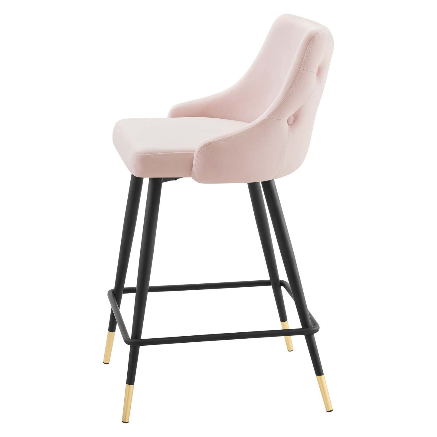 Adorn Performance Velvet Counter Stool, Velvet, Pink, 18760