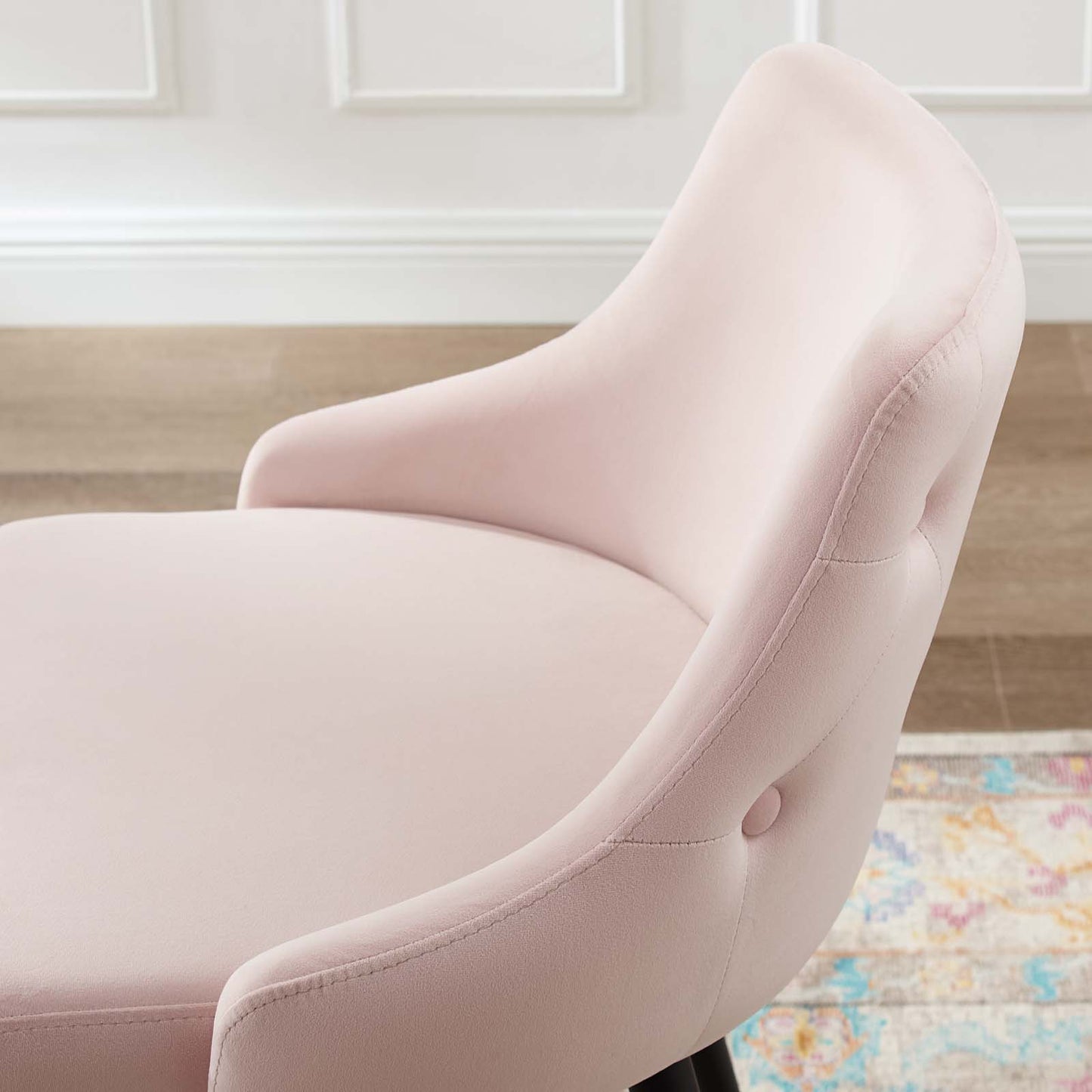 Adorn Performance Velvet Counter Stool, Velvet, Pink, 18760