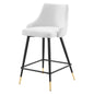 Adorn Performance Velvet Counter Stool, Velvet, White, 18761
