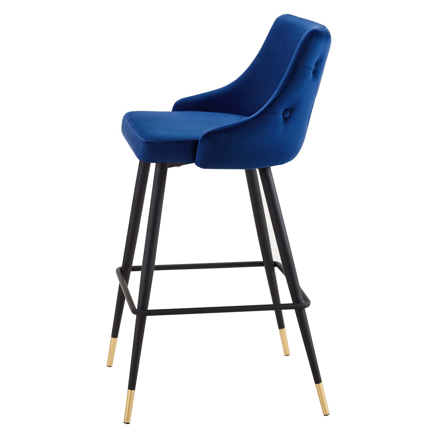 Adorn Performance Velvet Bar Stool, Velvet, Blue Navy, 18764