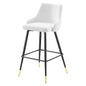 Adorn Performance Velvet Bar Stool, Velvet, White, 18766