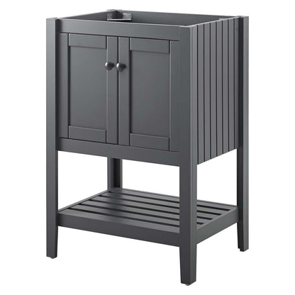 Prestige 23" Bathroom Vanity Cabinet (Sink Basin Not Included), Wood, Grey Gray, 18791