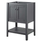 Prestige 23" Bathroom Vanity Cabinet (Sink Basin Not Included), Wood, Grey Gray, 18791