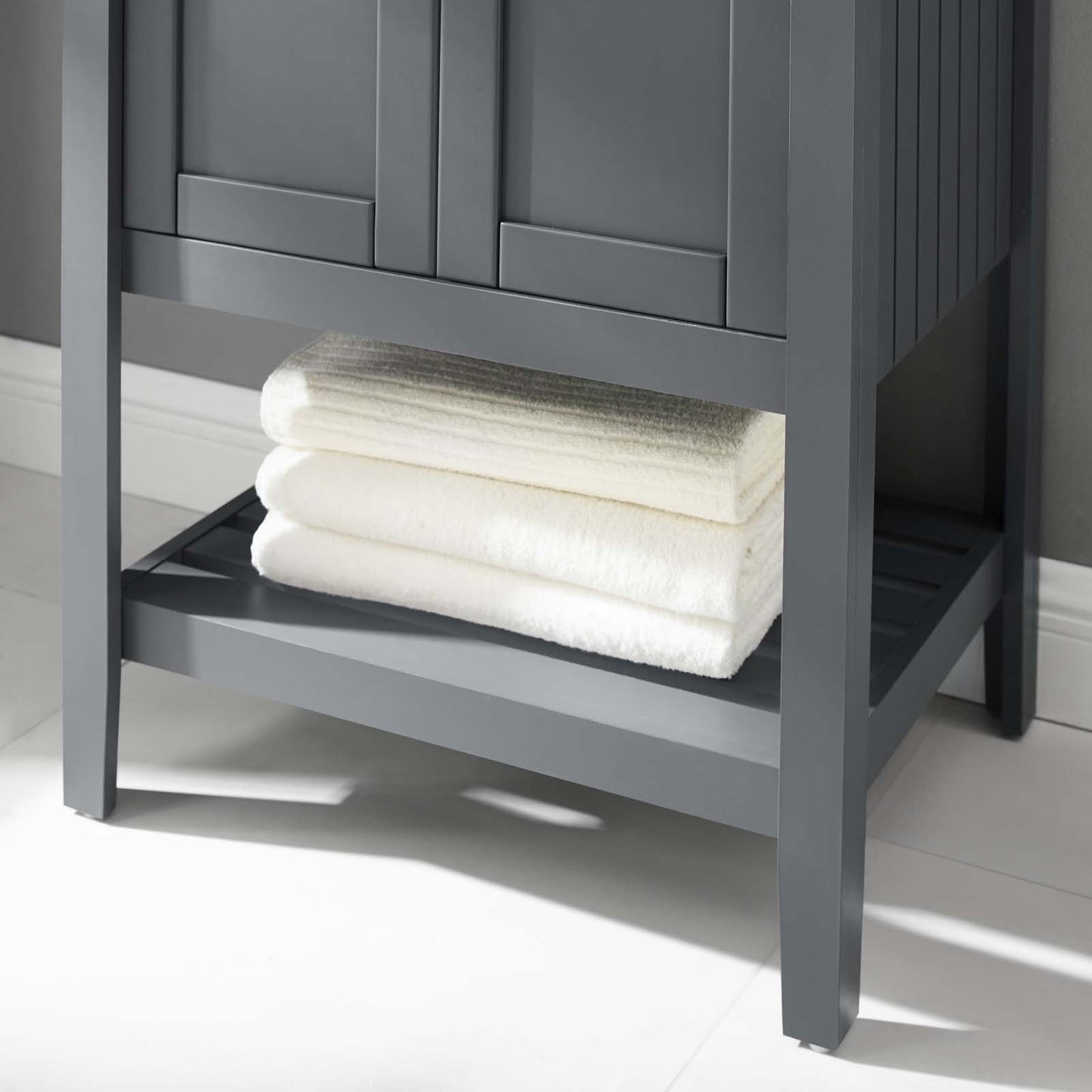 Prestige 23" Bathroom Vanity Cabinet (Sink Basin Not Included), Wood, Grey Gray, 18791