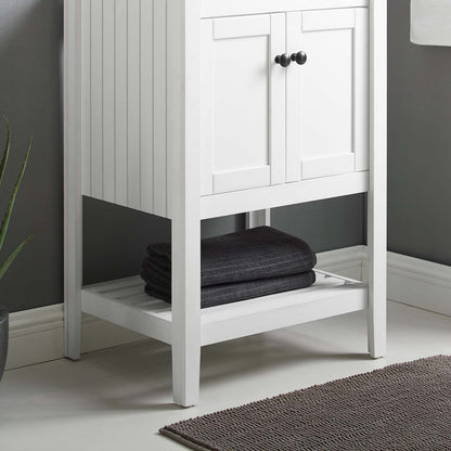 Prestige 23" Bathroom Vanity Cabinet (Sink Basin Not Included), Wood, White, 18792