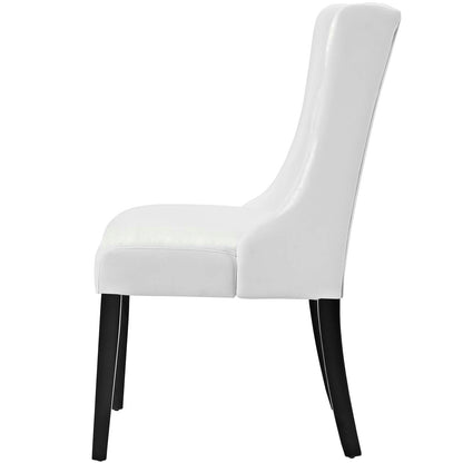 Baronet Vinyl Dining Chair, Faux Leather, White, 18802