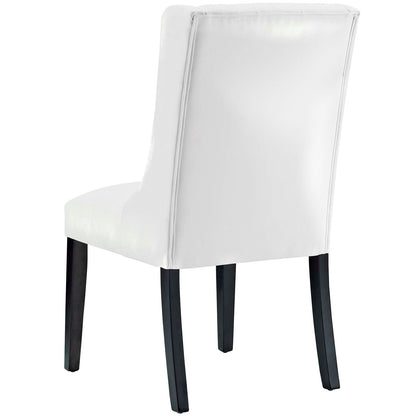 Baronet Vinyl Dining Chair, Faux Leather, White, 18802