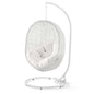Hide Outdoor Patio Sunbrella® Swing Chair With Stand, White, 18822