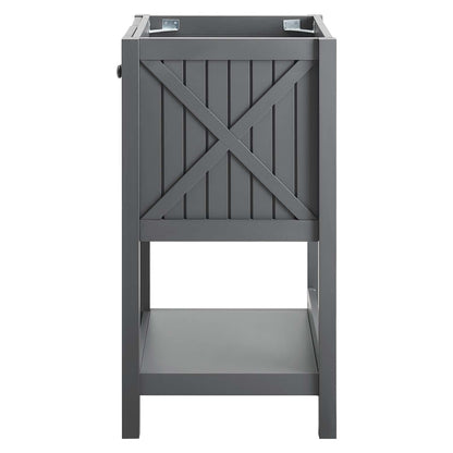 Steam 23" Bathroom Vanity Cabinet (Sink Basin Not Included), Wood, Grey Gray, 18823