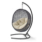 Encase Sunbrella® Swing Outdoor Patio Lounge Chair, Black Beige, 18825