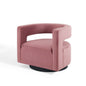 Spin Cutaway Performance Velvet Swivel Armchair, Velvet, Pink, 18829