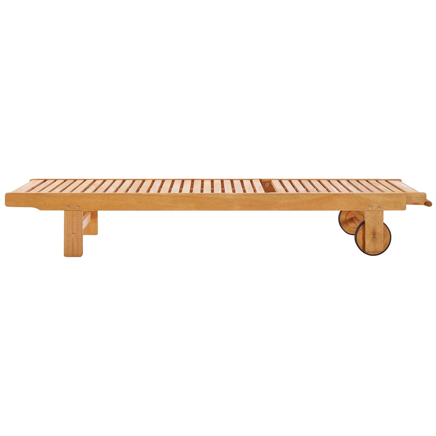 Hatteras Outdoor Patio Eucalyptus Wood Chaise Lounge Set of 2, Wood, Brown Natural, 18887