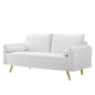 Revive Performance Velvet Sofa, Velvet, White, 18943