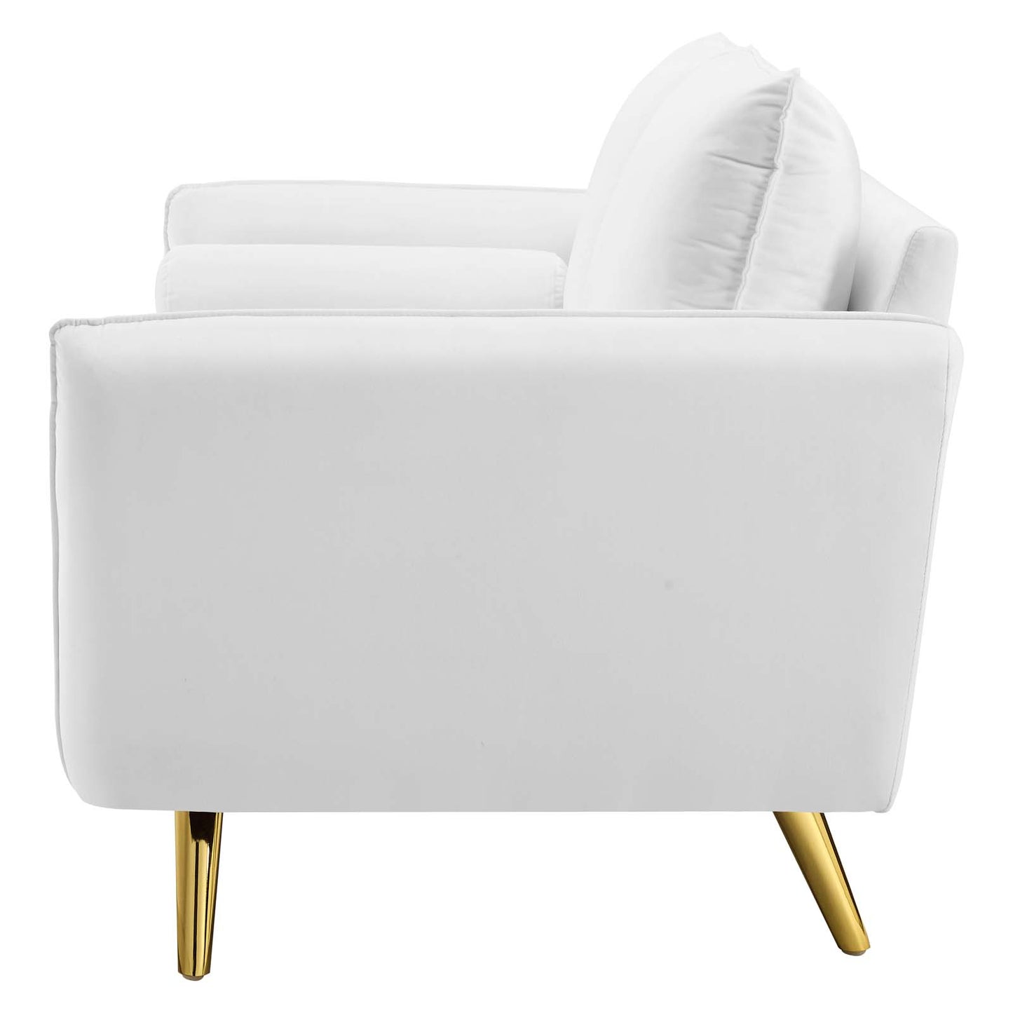 Revive Performance Velvet Sofa, Velvet, White, 18943