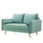 Revive Performance Velvet Loveseat, Velvet, Blue, 18947