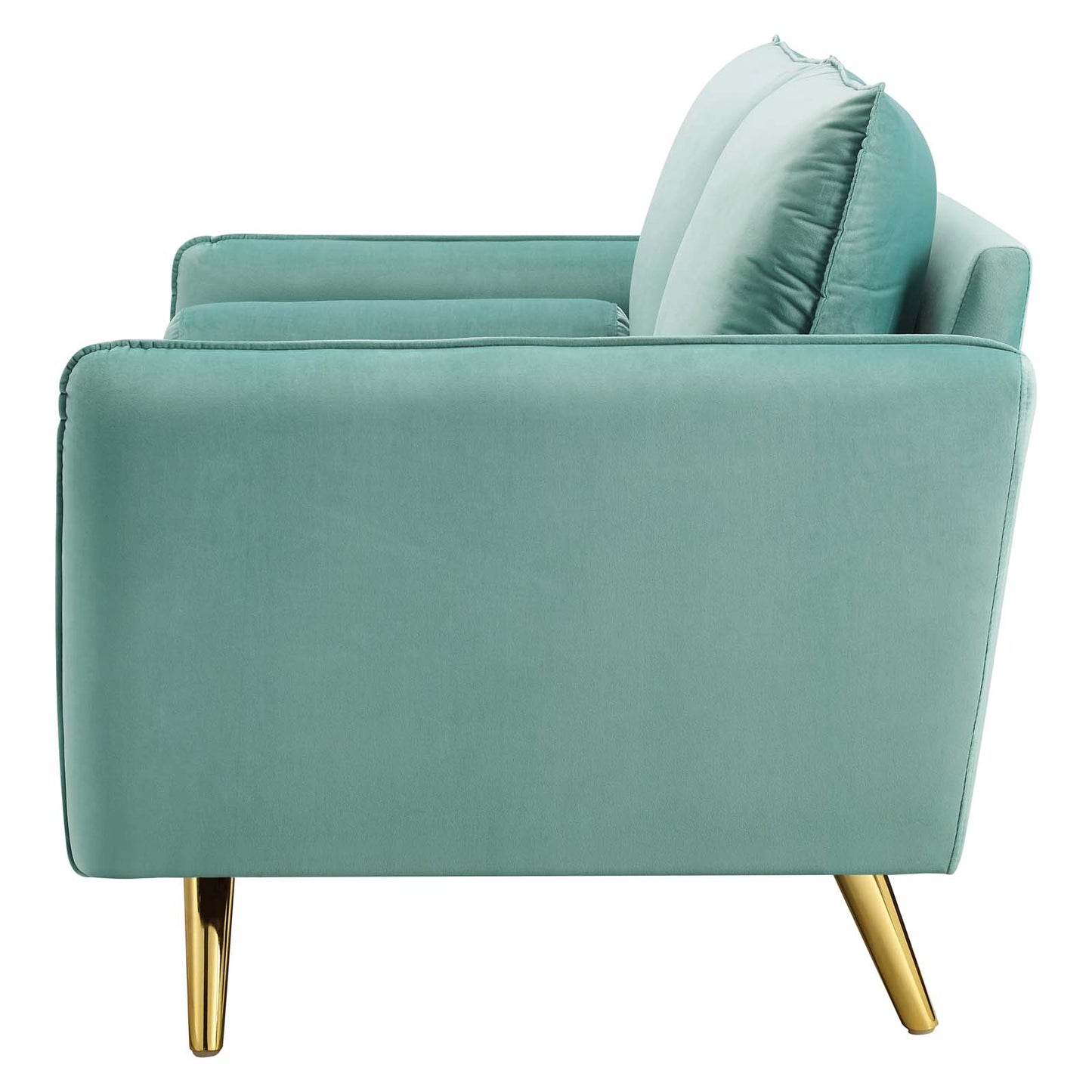 Revive Performance Velvet Loveseat, Velvet, Blue, 18947