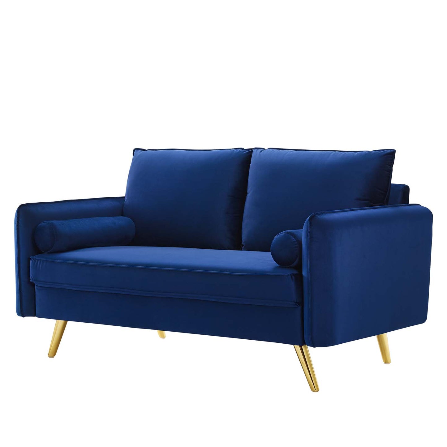 Revive Performance Velvet Loveseat, Velvet, Blue Navy, 18948