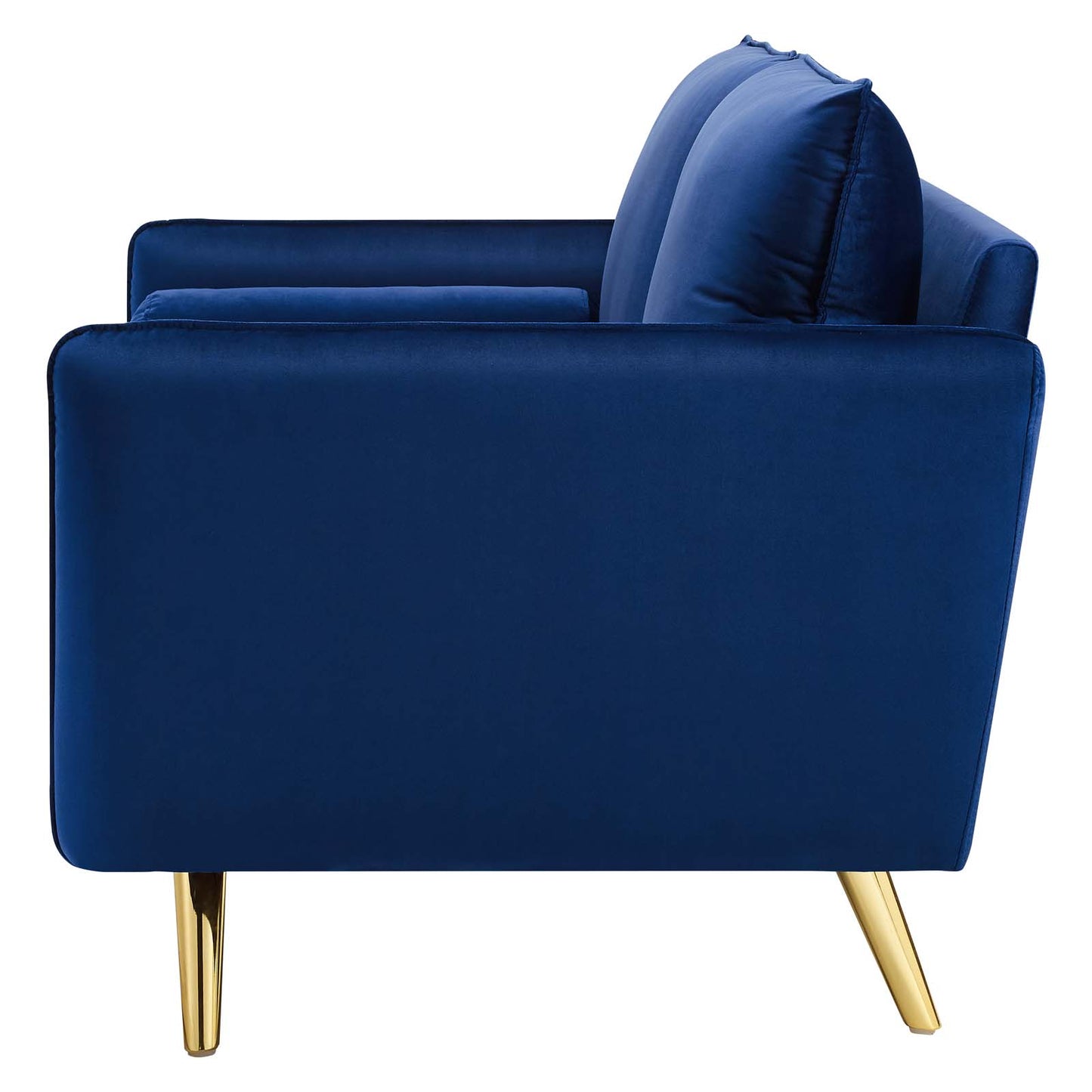 Revive Performance Velvet Loveseat, Velvet, Blue Navy, 18948