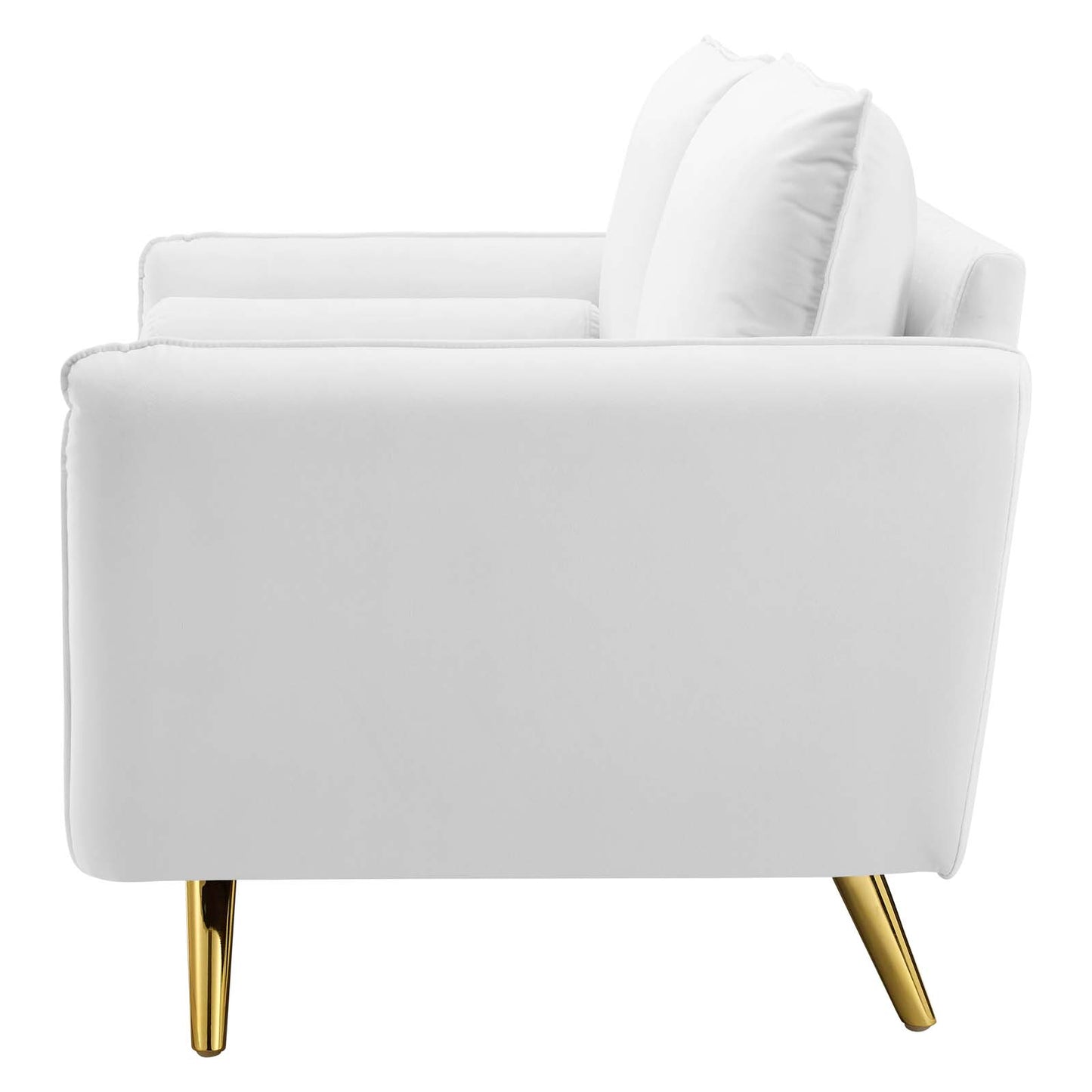 Revive Performance Velvet Loveseat, Velvet, White, 18950