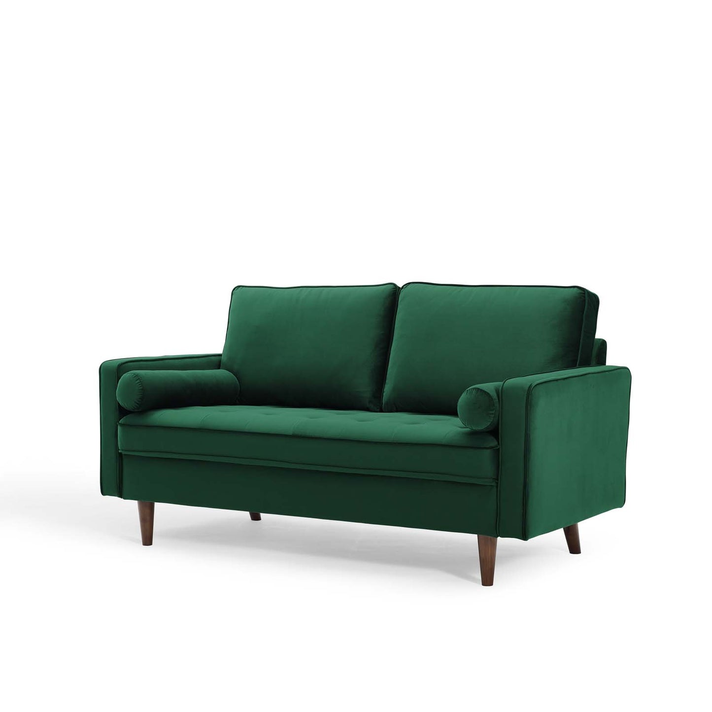 Valour Performance Velvet Loveseat, Velvet, Green, 18968