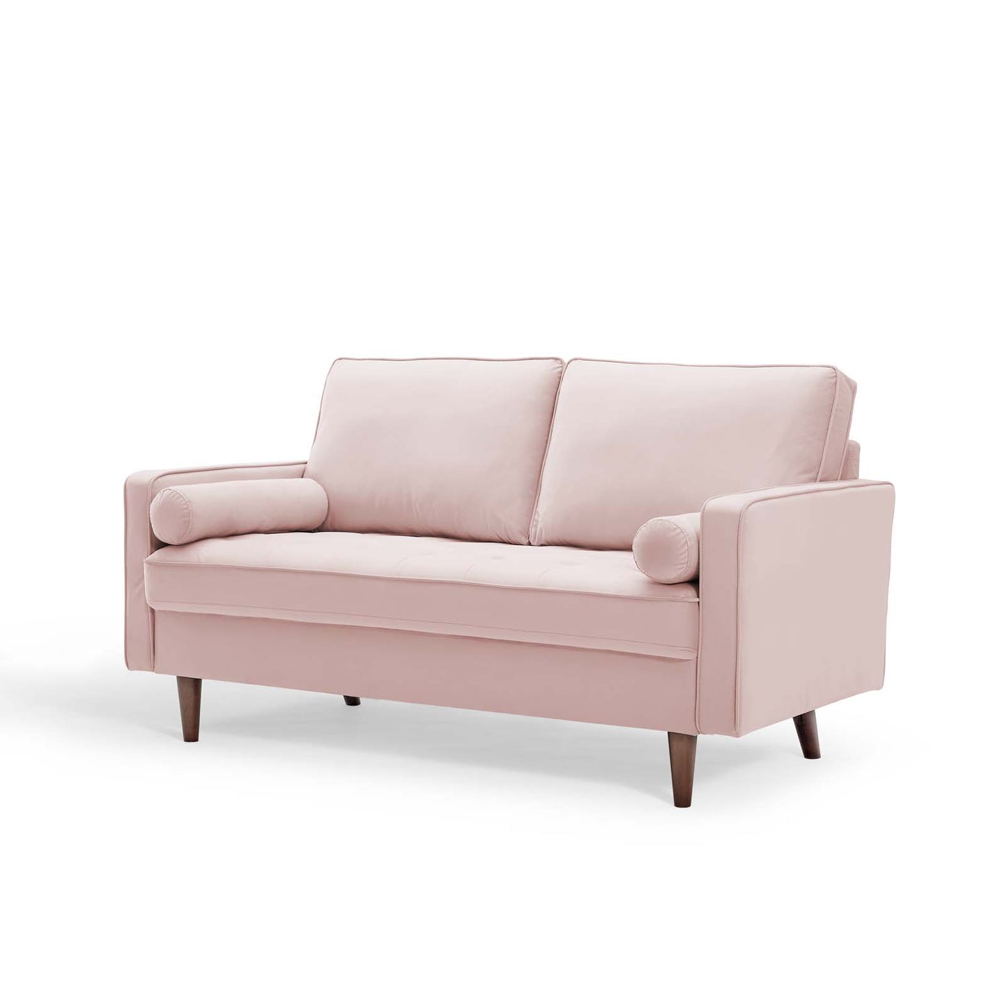Valour Performance Velvet Loveseat, Velvet, Pink, 18972