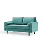 Valour Performance Velvet Loveseat, Velvet, Teal Blue, 18973