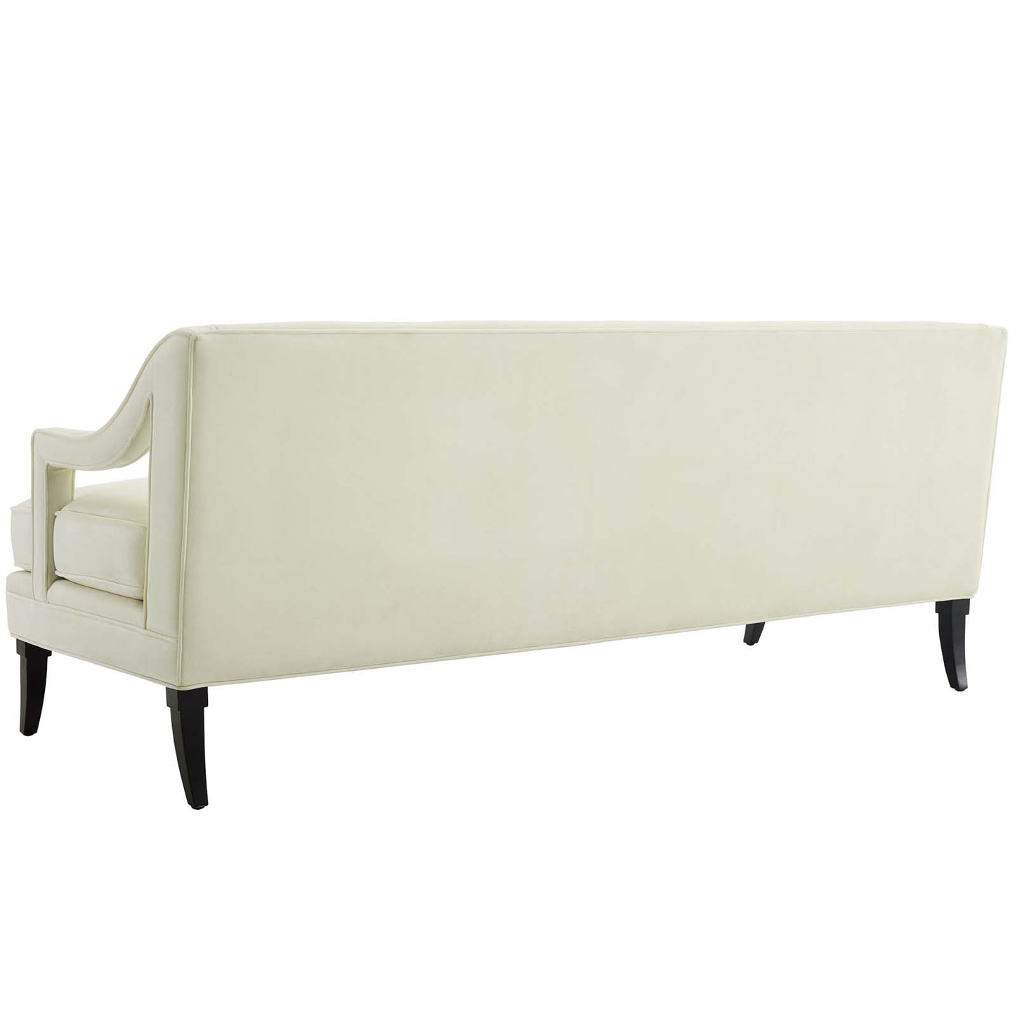 Concur Living Room Set Performance Velvet Set of 3, Velvet, Ivory White, 19038