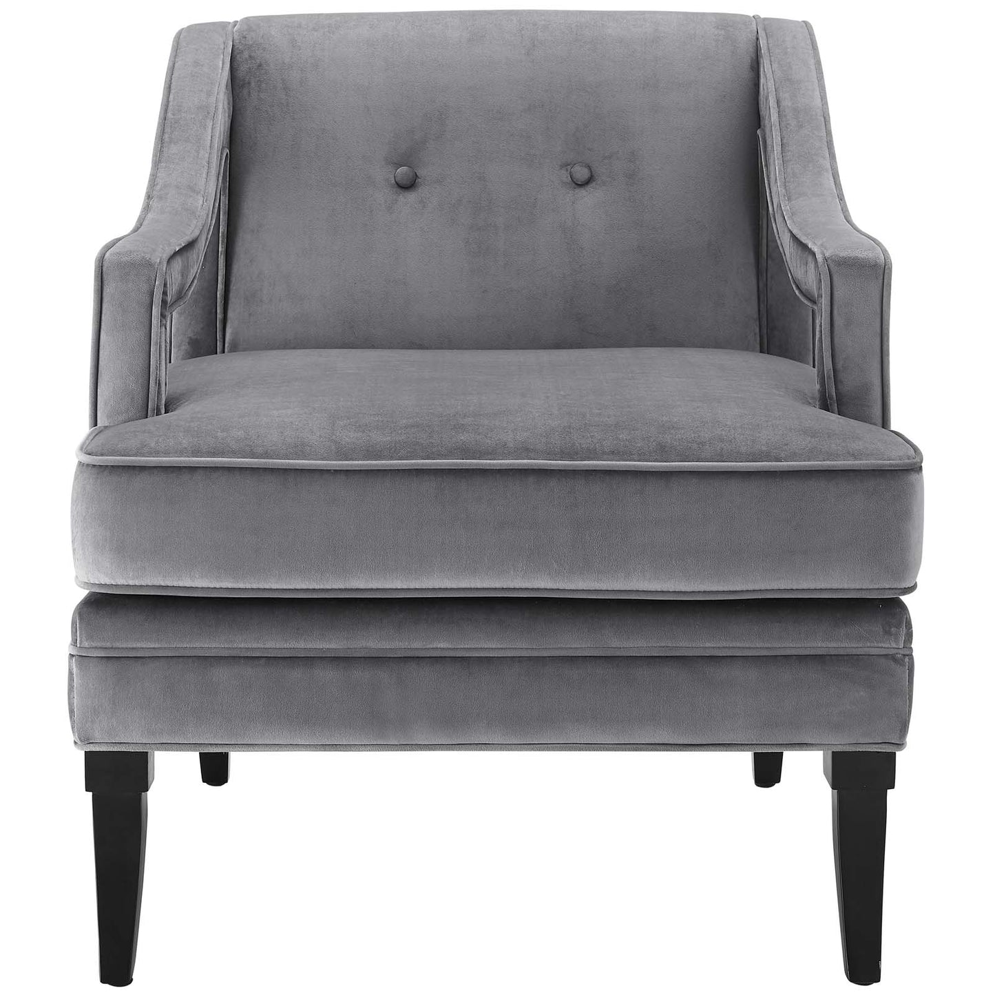 Concur Living Room Set Performance Velvet Set of 2, Velvet, Grey Gray, 19042