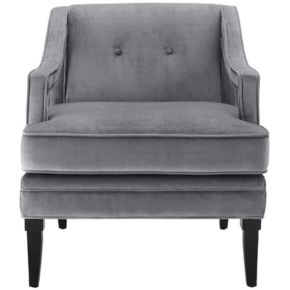 Concur Living Room Set Performance Velvet Set of 2, Velvet, Grey Gray, 19042