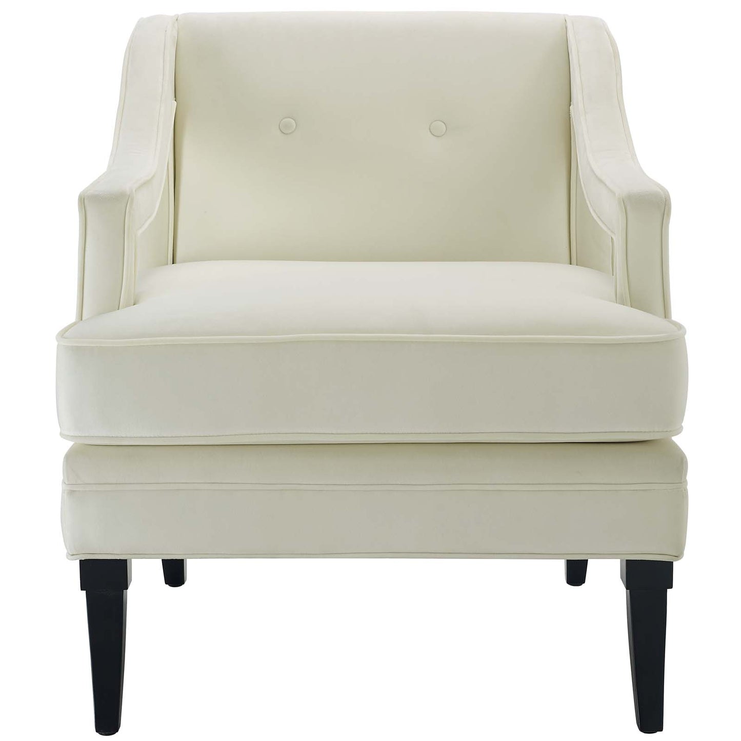 Concur Living Room Set Performance Velvet Set of 2, Velvet, Ivory White, 19043
