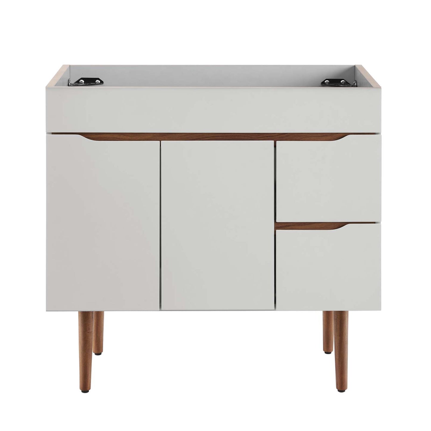Harvest 36" Bathroom Vanity Cabinet (Sink Basin Not Included), Wood, Grey Gray Brown Brown Walnut, 19120