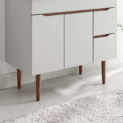 Harvest 36" Bathroom Vanity Cabinet (Sink Basin Not Included), Wood, Grey Gray Brown Brown Walnut, 19120