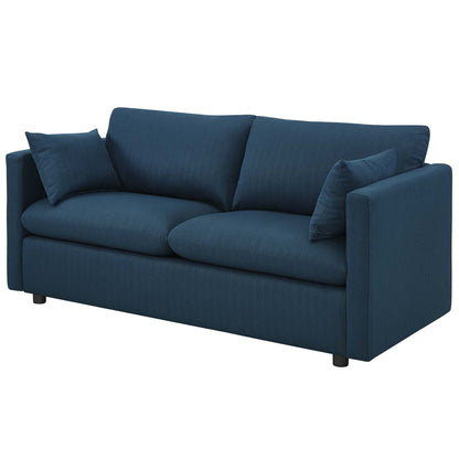 Activate 3 Piece Upholstered Fabric Set, Fabric, Navy Blue, 19127
