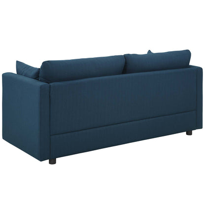 Activate 3 Piece Upholstered Fabric Set, Fabric, Navy Blue, 19127
