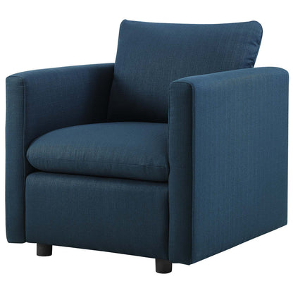 Activate 3 Piece Upholstered Fabric Set, Fabric, Navy Blue, 19127