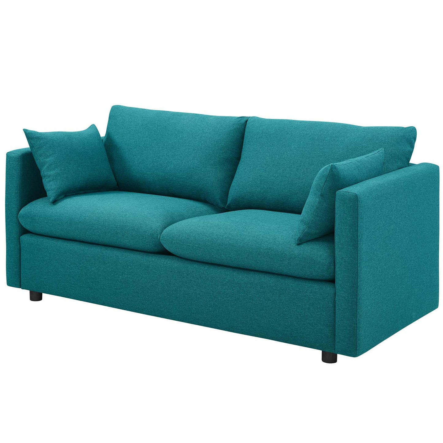 Activate 3 Piece Upholstered Fabric Set, Fabric, Teal Blue, 19131